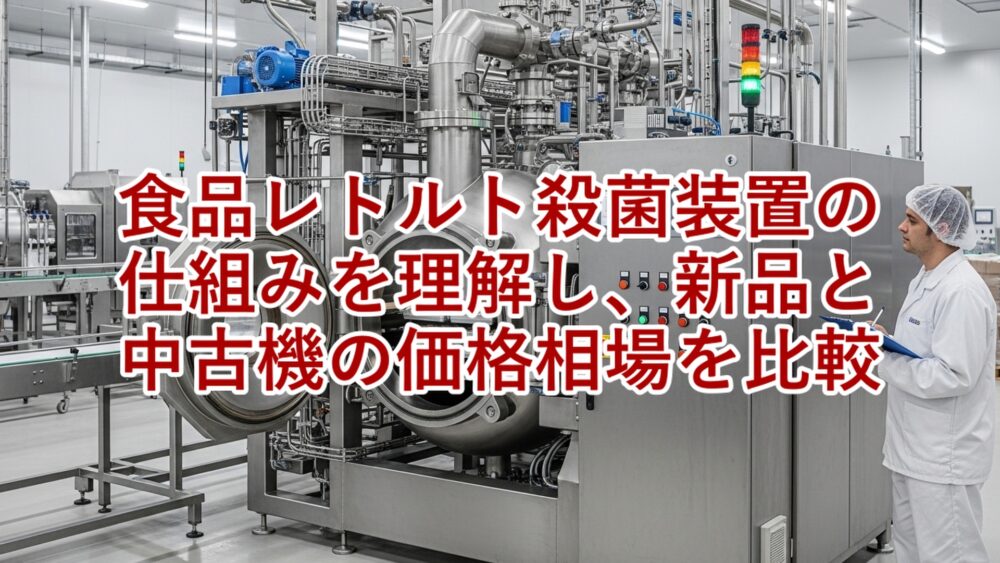 レトルト殺菌装置の仕組みを理解し、新品と中古機の価格相場を比較