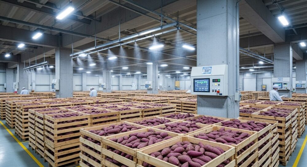 さつま芋の追熟倉庫