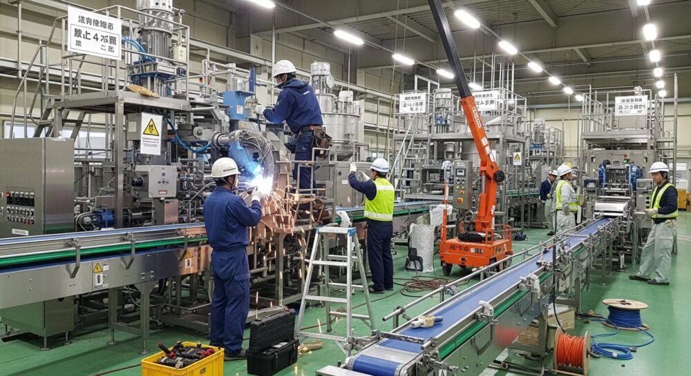 食品工場の生産ライン設計