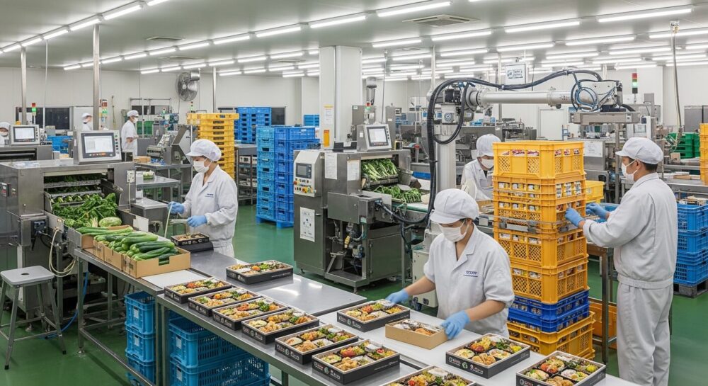 日本の食品加工工場 人手不足による自動化を考える