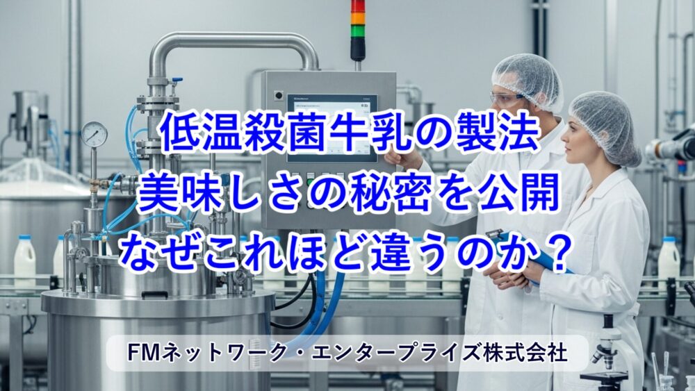 低温殺菌牛乳の製法と美味しさの秘密を公開：なぜこれほど違うのか？