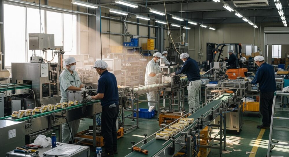 生産性が上がる工場のレイアウト改善：トヨタ生産方式を食品工場に応用する完全ガイド