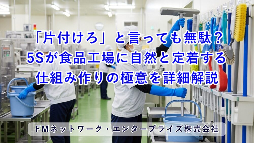 「片付けろ」と言っても無駄？5Sが食品工場に自然と定着する仕組み作りの極意