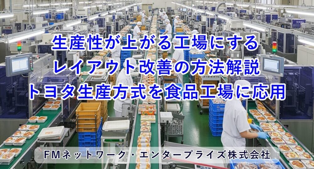 生産性が上がる工場のレイアウト改善：トヨタ生産方式を食品工場に応用する完全ガイド