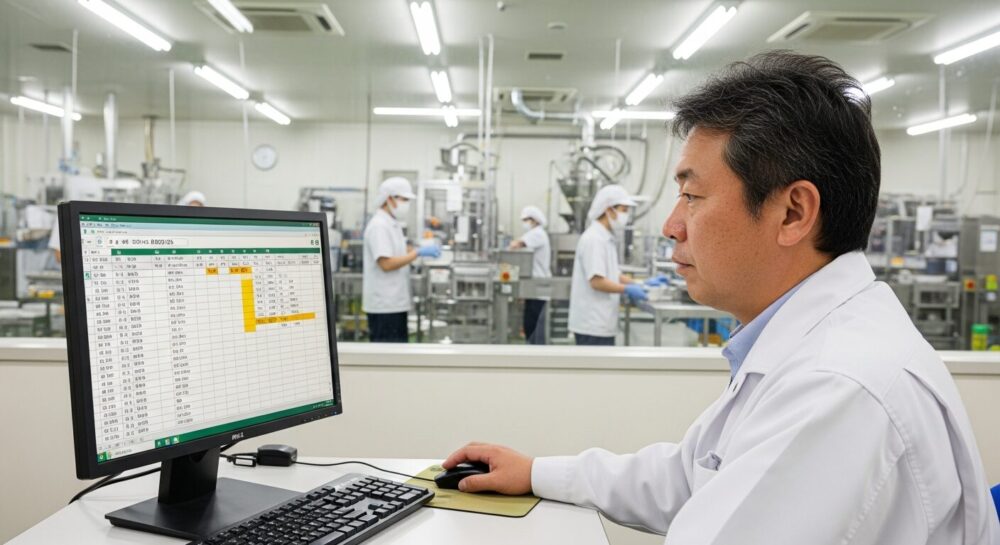 「日報の手書き・集計」で残業していませんか？中小食品工場から始める、失敗しないペーパーレス化の第一歩