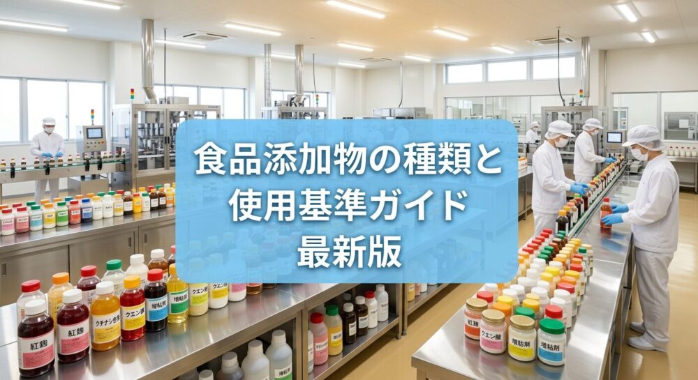 食品工場の食品添加物種類と使用基準ガイド2025年最新版