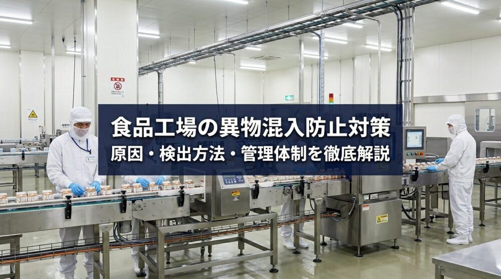 食品工場の異物混入防止対策|原因・検出方法・管理体制を徹底解説