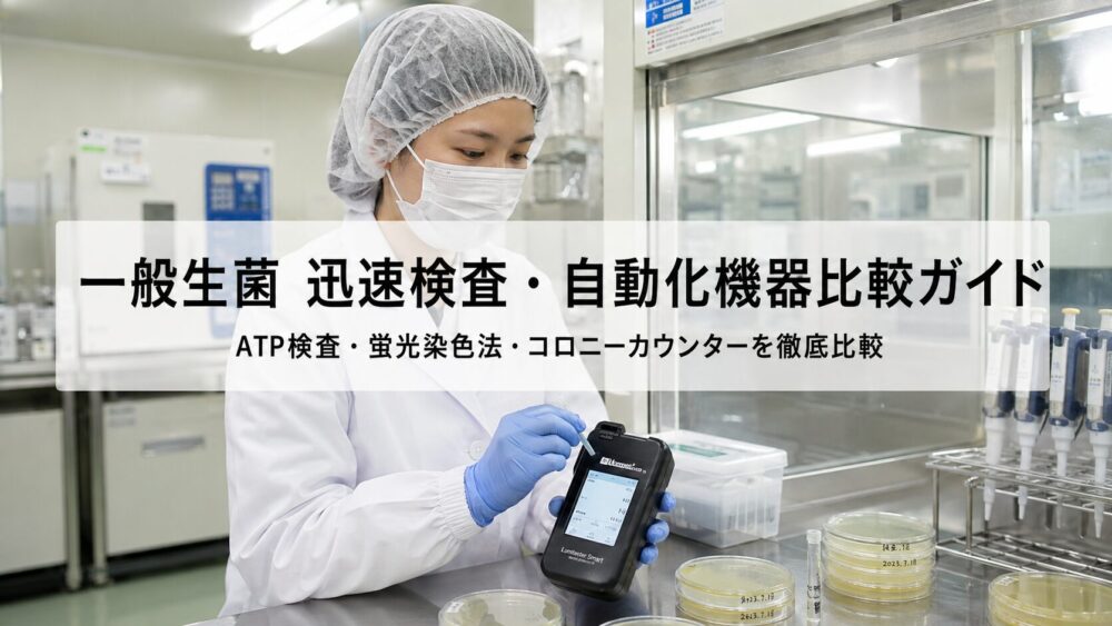 食品工場の一般生菌迅速検査・自動化機器比較ガイドのアイキャッチ画像