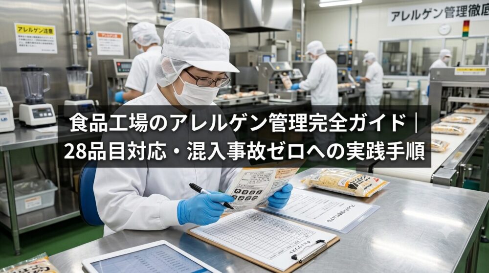 食品工場のアレルゲン管理完全ガイド
