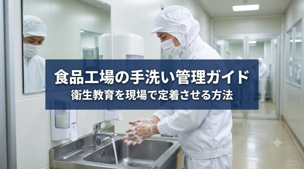 食品工場の手洗い管理ガイド｜衛生教育を現場で定着させる方法